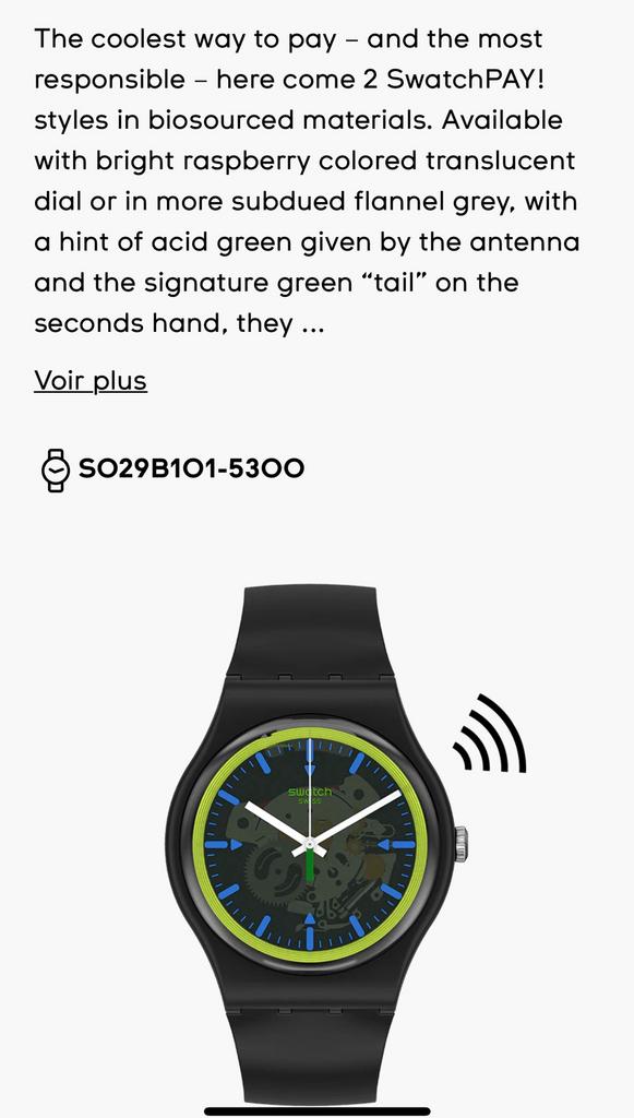 Swatch Pay, Ophalen of Verzenden, Nieuw