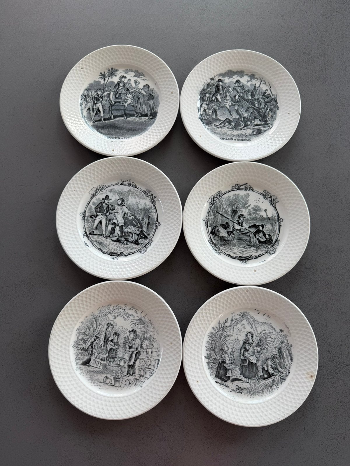 Antieke bordjes, Antiek en Kunst, Antiek | Servies compleet, Ophalen