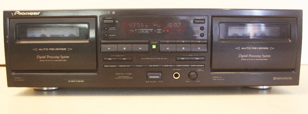 Pioneer CT-W606DR Stereo Double Cassette Deck / Auto Reverse, Enlèvement ou Envoi, Double, Auto-reverse