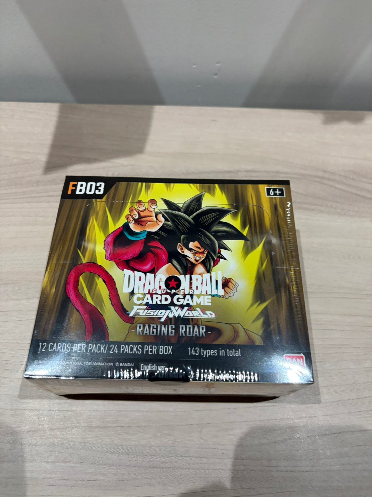 Raging Roar Booster Box Fusion World FB03 Dragon Ball, Ophalen of Verzenden, Zo goed als nieuw, Booster
