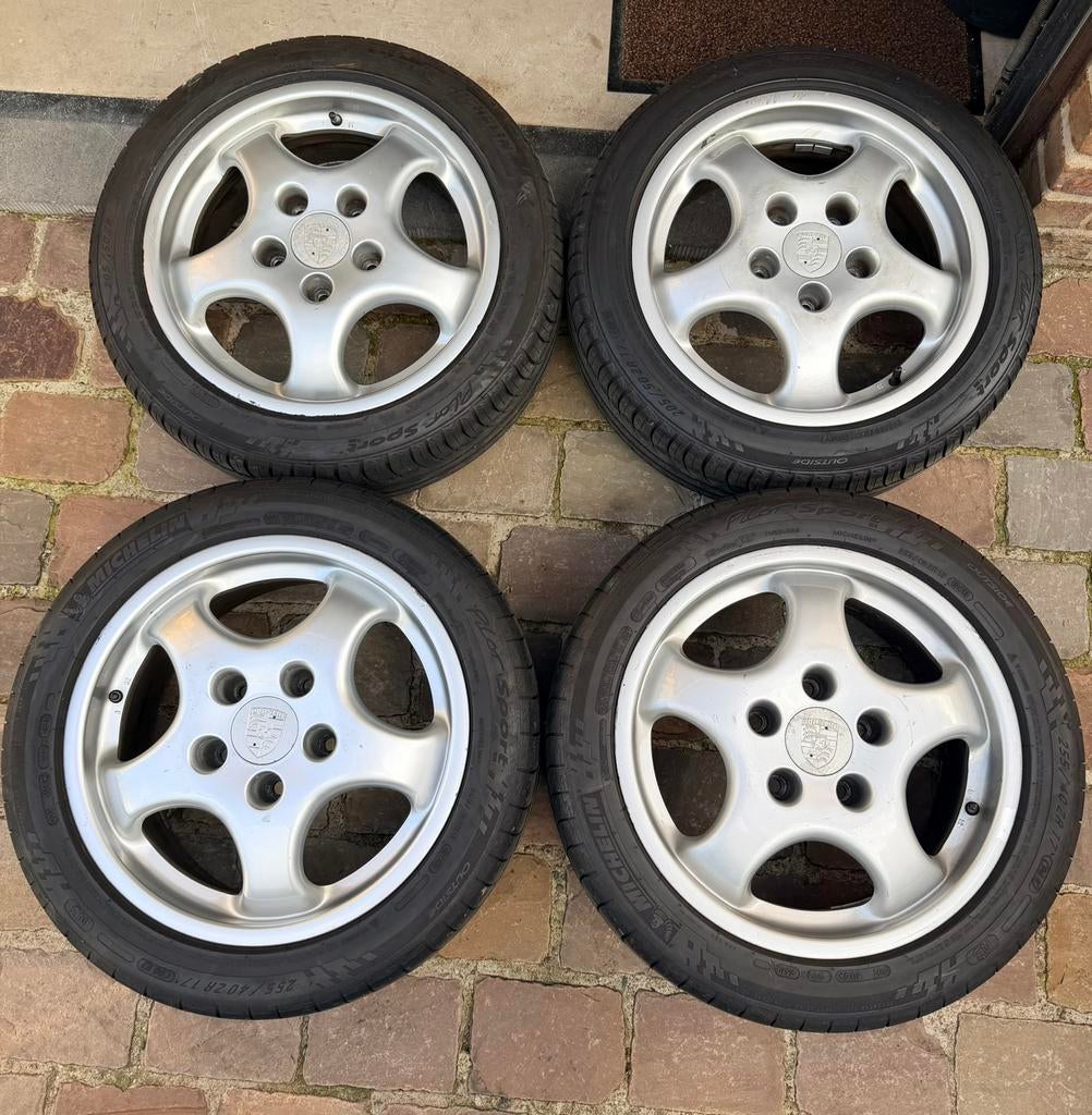 4 Jantes Porsche Cup d’origine et pneus Michelin Pilot PS2, Autos : Pièces & Accessoires, Pneus et Jantes, Véhicule de tourisme