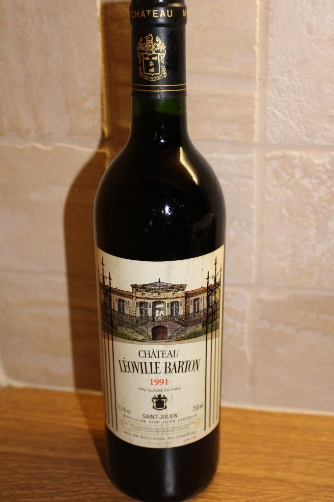 Château Léoville Barton 1991 Saint-Julien, Pleine, Comme neuf, Enlèvement, Vin rouge