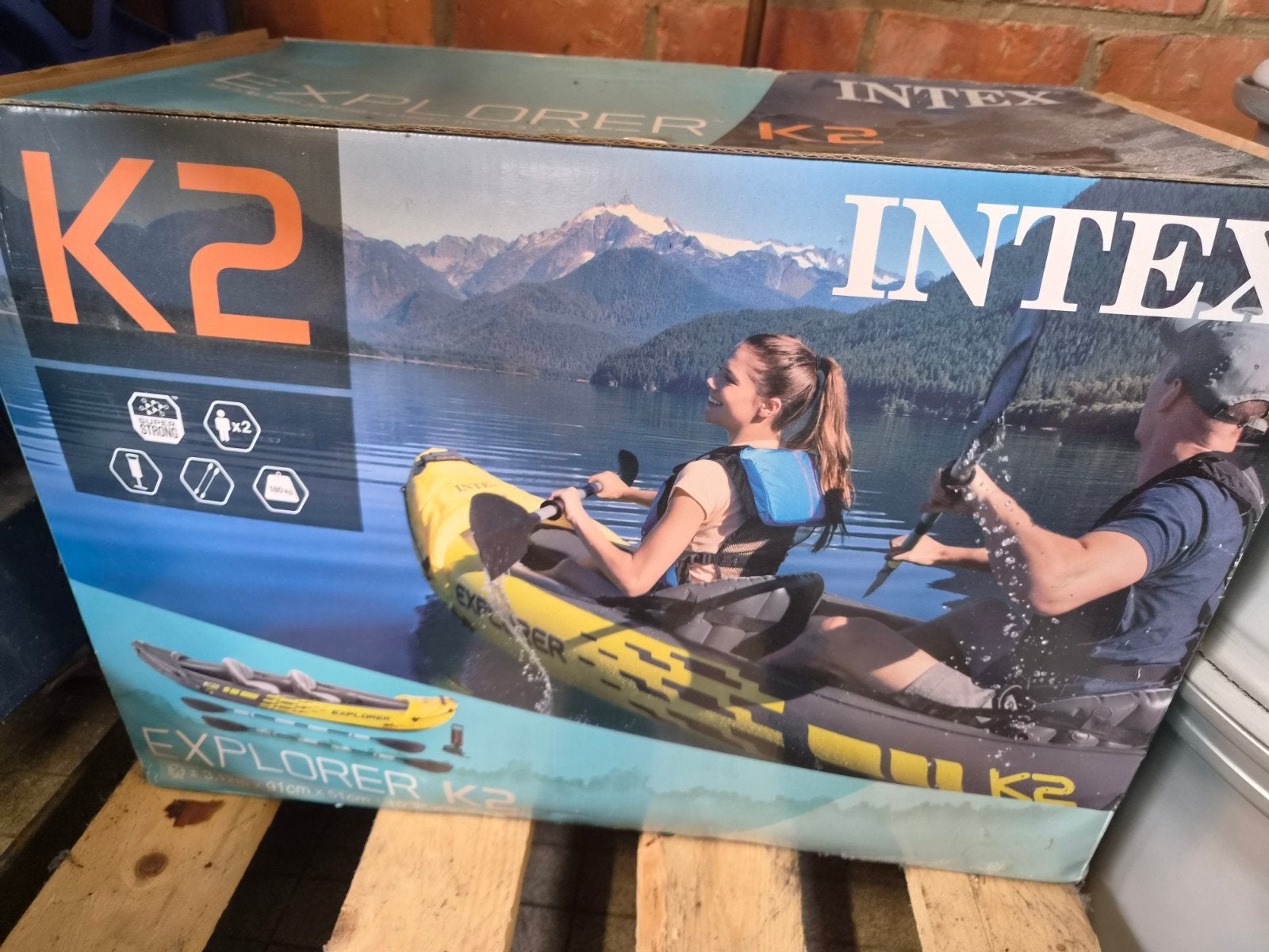 opblaasbare 2persoons K2 Kayak, Watersport en Boten, Ophalen, Nieuw, Twee personen, Opblaasbaar