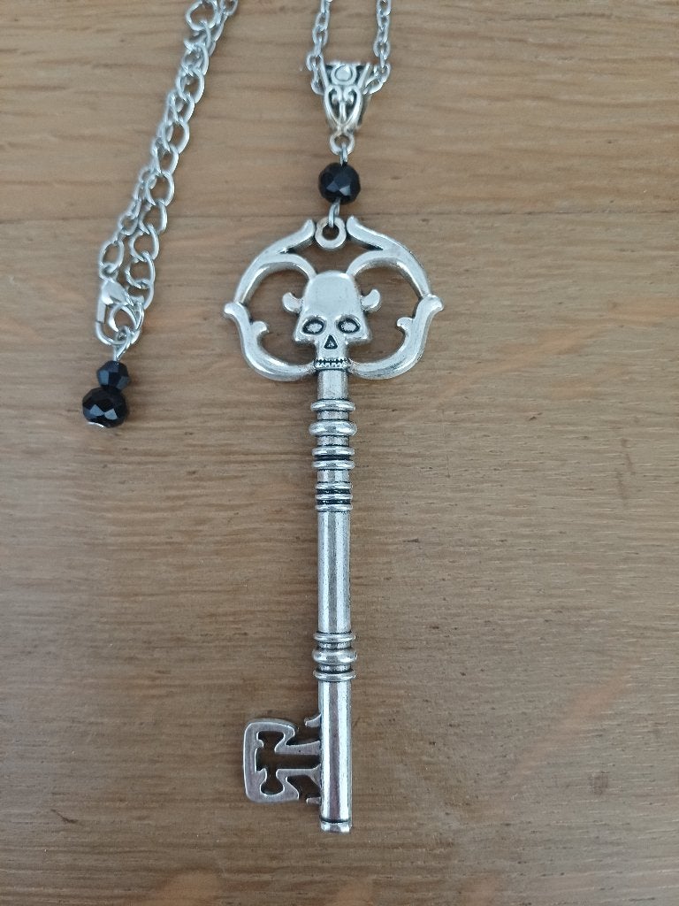 Gothic - Skeleton key ketting, Handtassen en Accessoires, Kettingen, Met hanger, Overige materialen, Nieuw, Ophalen of Verzenden