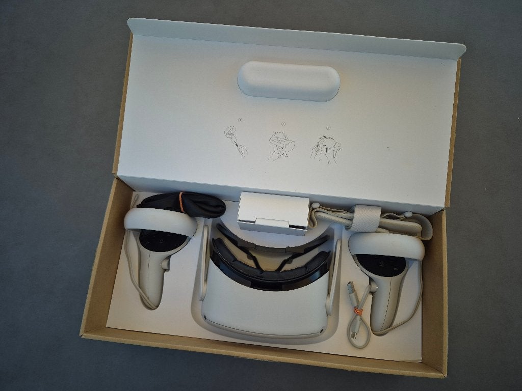 VR-Bril | Meta | Quest 2 | 128 GB |, Enlèvement, Utilisé, Lunettes VR, Autres plateformes