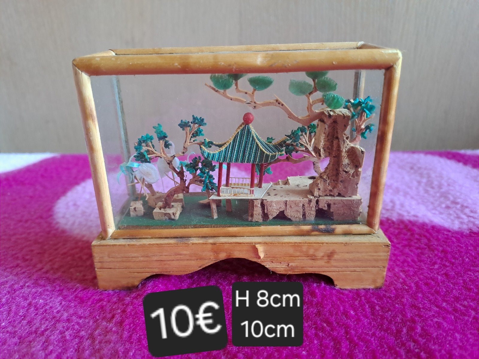 handgemaakt Chinees kurkdiorama, Antiek en Kunst, Ophalen of Verzenden, Handgemaakt