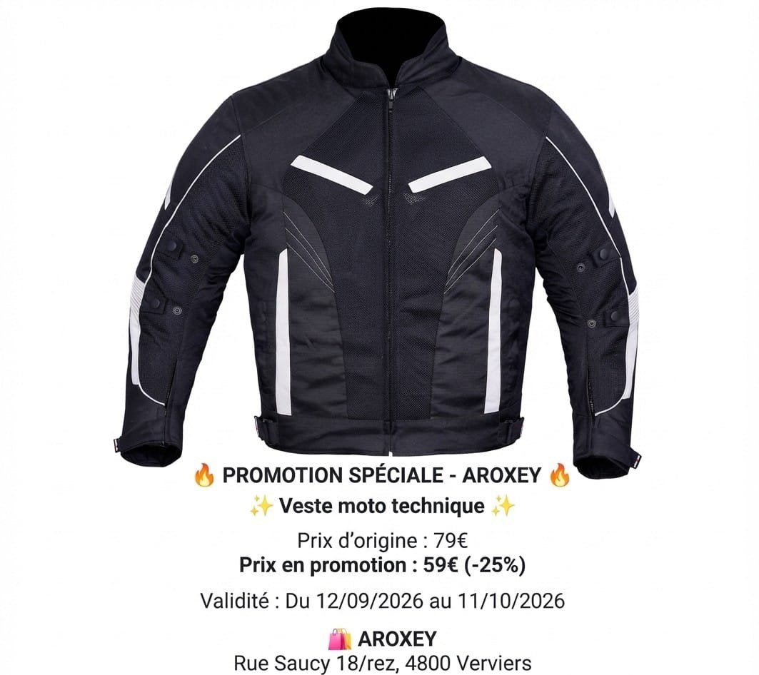 veste de Moto textile cordura 600D neuf CE protecteurs, Envoi, Neuf, avec ticket, Manteau | tissu