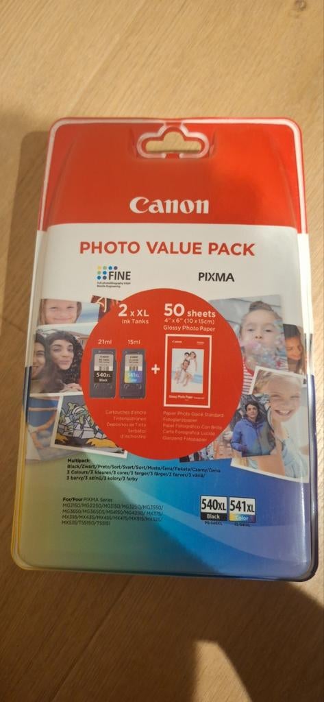 Canon PG-540XL/CL541XL, Ophalen, Cartridge, Canon