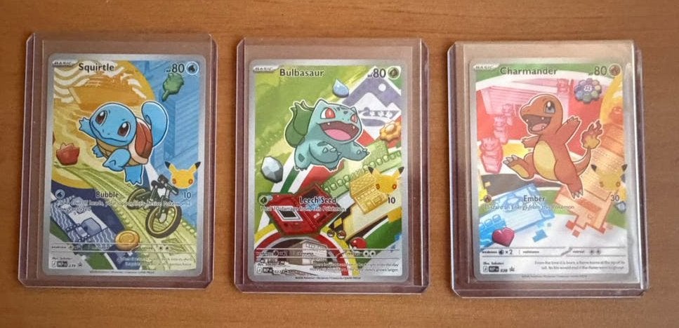 Celebrations Classic Collection Charmander Squirtl Bulbasaur, Hobby en Vrije tijd, Verzamelkaartspellen | Pokémon, Ophalen of Verzenden