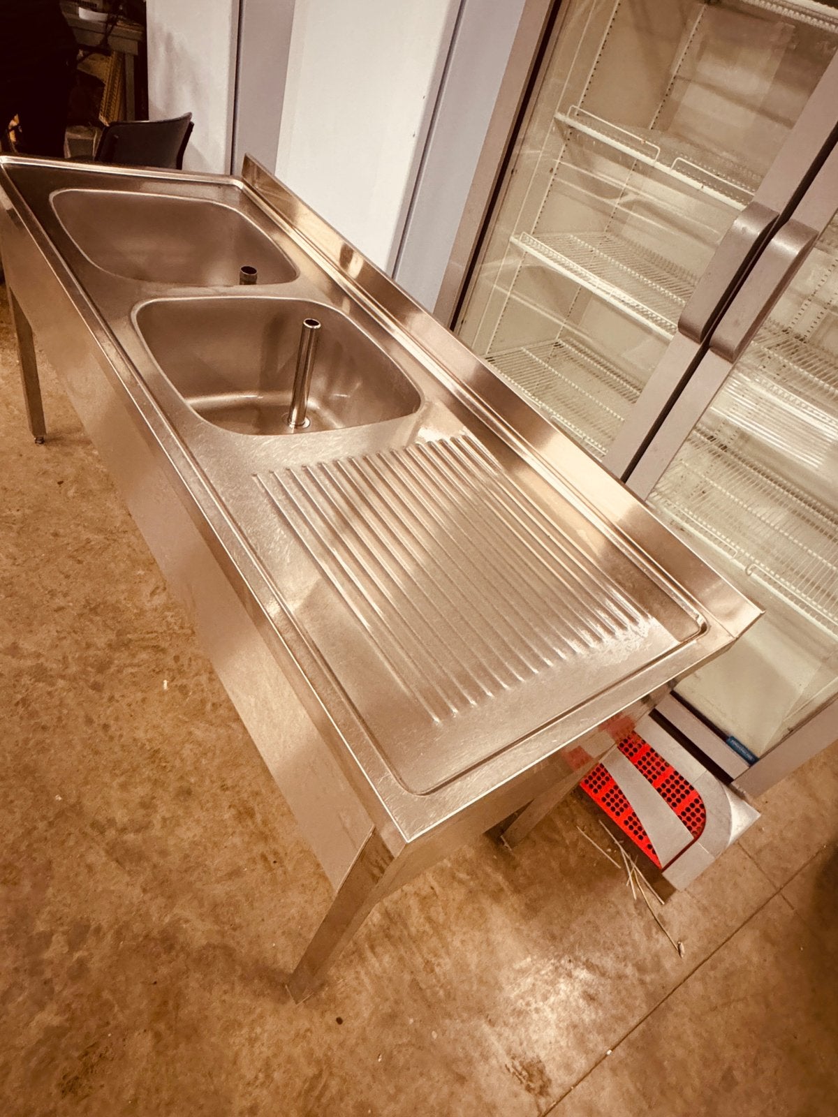 Horeca inox spoelbak, Ophalen of Verzenden, Zo goed als nieuw, Inox