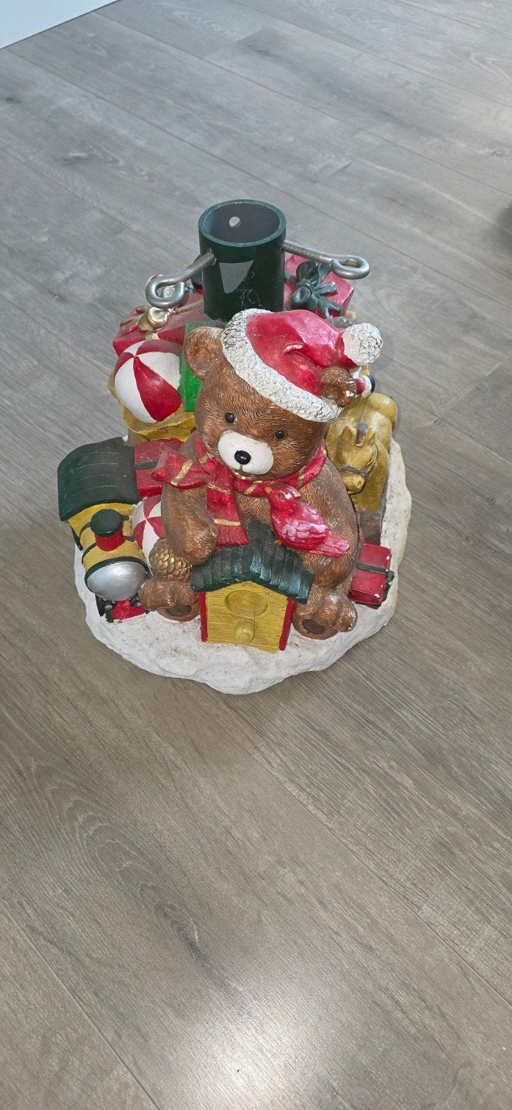 Kerstboom voet, Ophalen