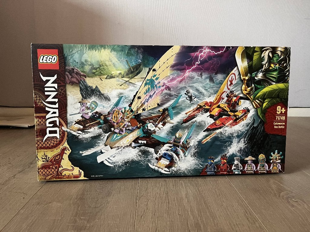 LEGO Ninjago Catamaran Sea Battle 71748 – alle minifiguren, Inclusief instructies, Lego, Ophalen of Verzenden, Zo goed als nieuw