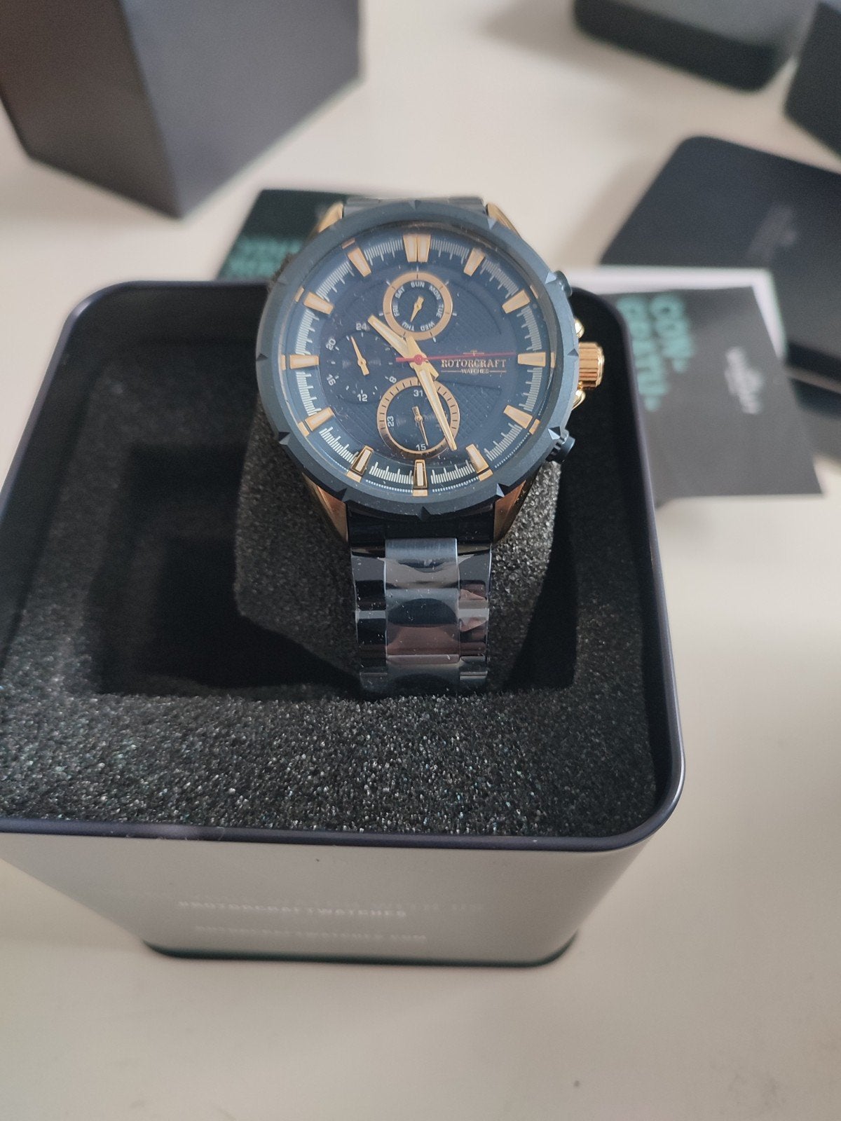 Montre Automatique Bleu Doré, Enlèvement