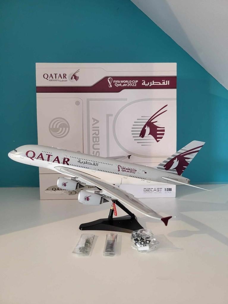 JC Wings 1:200 Qatar Airways A380-800 “2022 FIFA World Cup”, Verzamelen, Ophalen of Verzenden, Nieuw, Schaalmodel