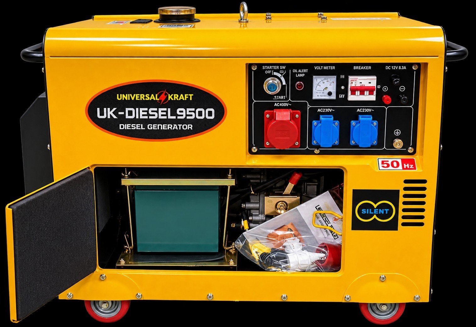 stroomgroep/generator Diesel 9500w 11,9kva nieuw gratis bezo, Doe-het-zelf en Bouw, Nieuw, Ophalen of Verzenden, 10 tot 30 kVA
