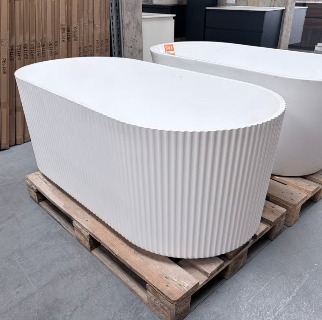 Acryl Vrijstaand Ligbad ribbel – Nieuw Luxe Bad Deal nr391, Enlèvement, Neuf, Blanc