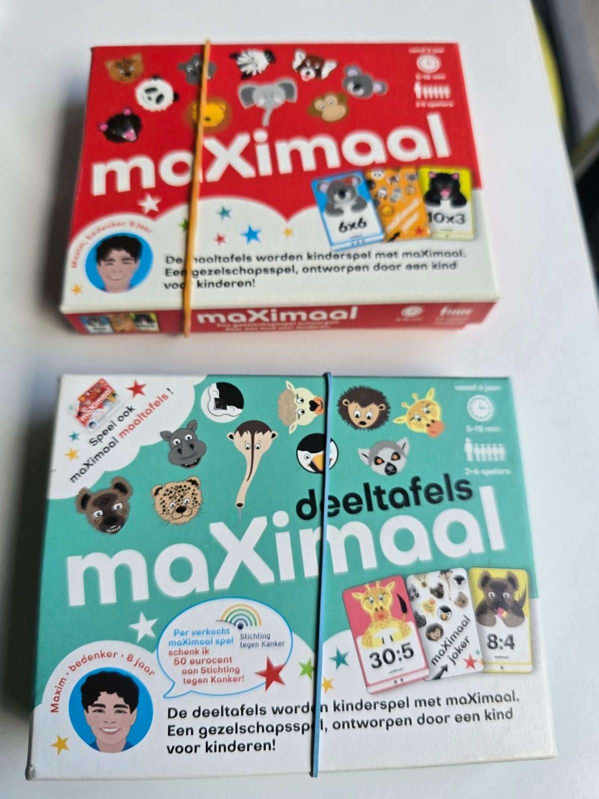 maximaal deeltafels en maaltafels, Ophalen