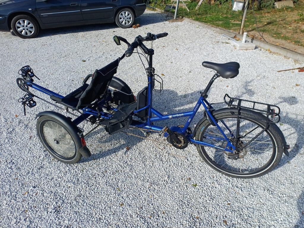 Elektrische driewieler tandem, Ophalen