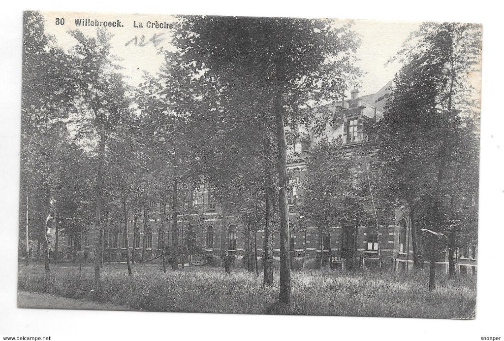 willebroeck kaart 30 la creche, Collections, Enlèvement ou Envoi, Affranchie, Anvers