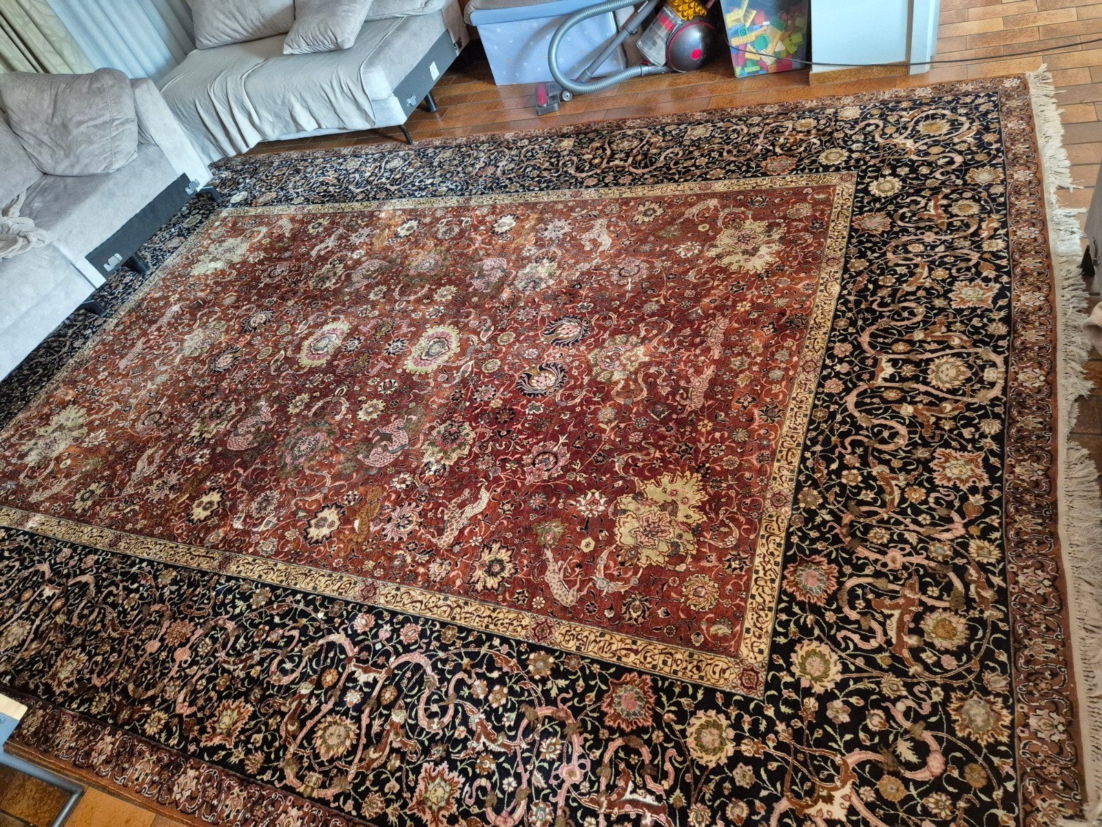 tapijt 3 x 4 m, Huis en Inrichting, Stoffering | Tapijten en Vloerkleden, Ophalen, Beige