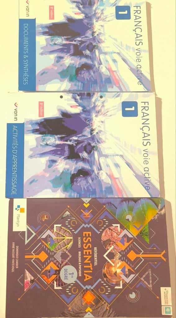 Lot 3 livres 1ère secondaire - Sciences + Français - 20€, Utilisé, Secondaire, Autres matières