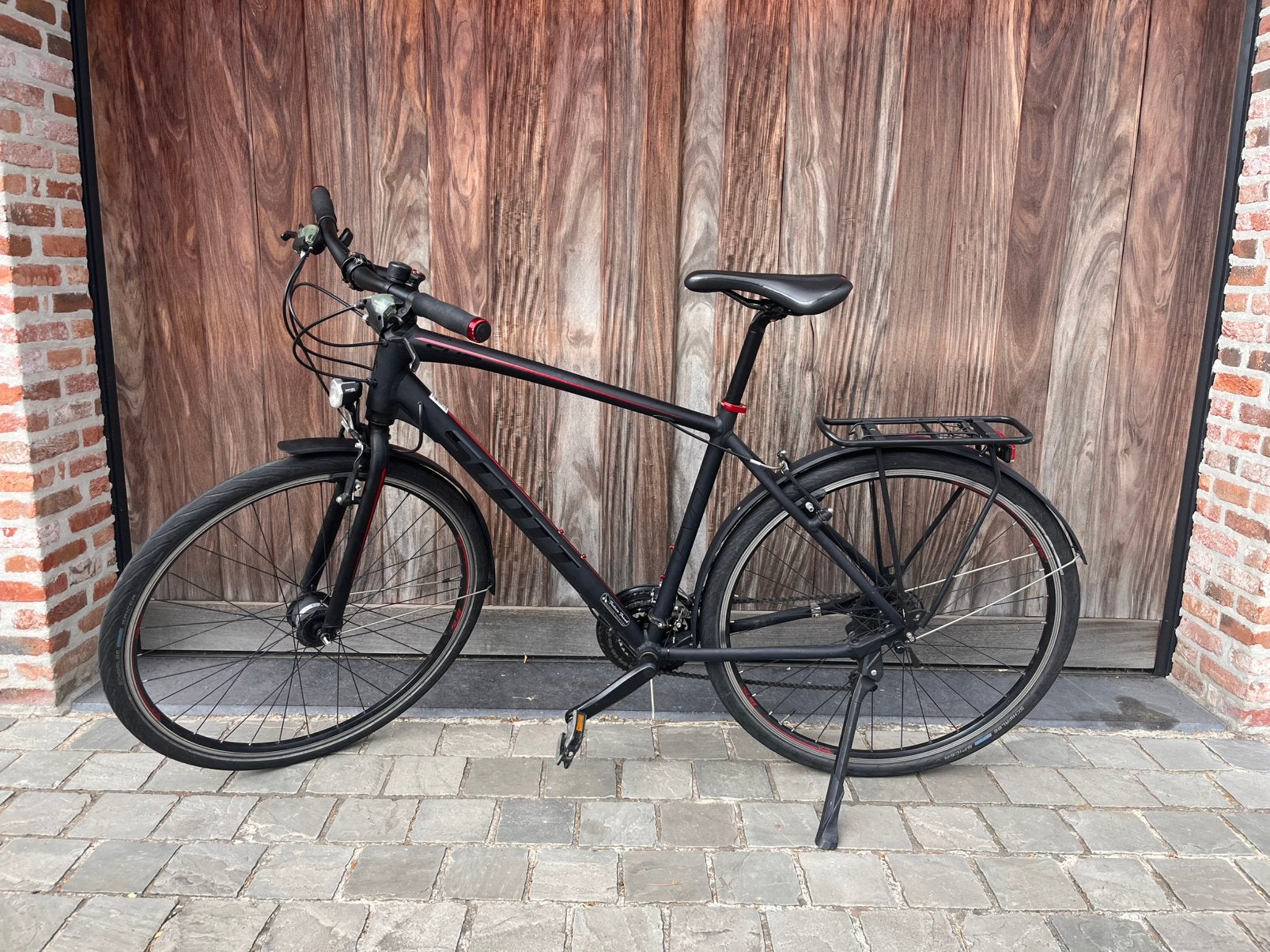Scott herenfiets, Velgrem, Versnellingen, Zo goed als nieuw, 53 tot 57 cm