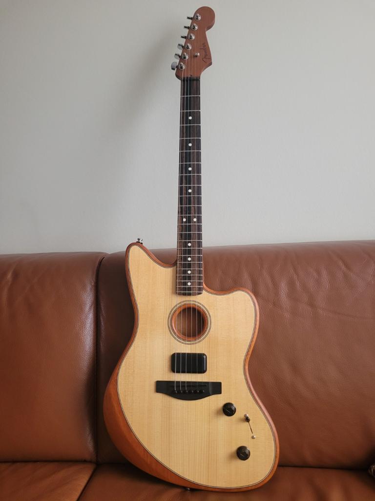 Fender Acoustasonic Jazzmaster, Muziek en Instrumenten, Snaarinstrumenten | Gitaren | Elektrisch, Fender, Ophalen