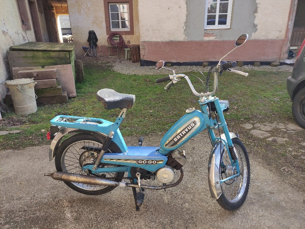 Batavus Go-Go oldtimer bromfiets, Vélos & Vélomoteurs, 1 vitesses, Batavus, 49 cm³, Enlèvement