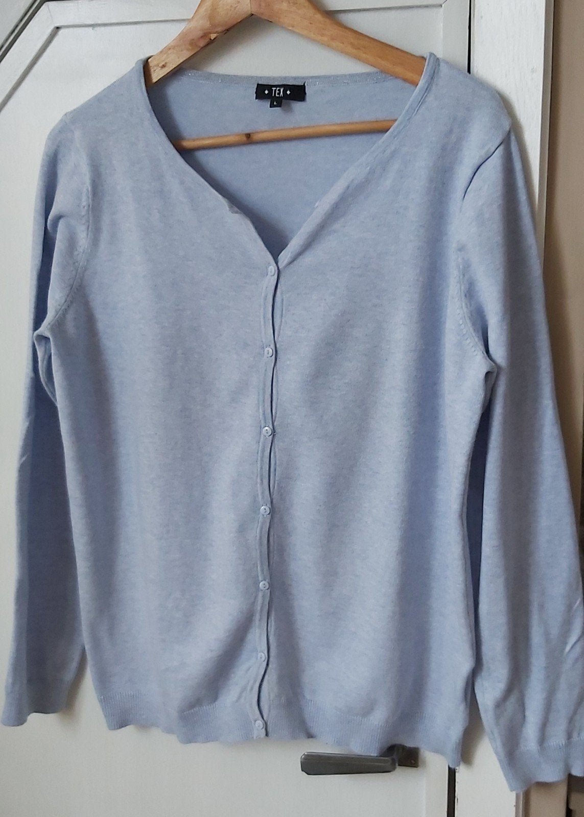 Prachtig vest large Tex., Blauw, Maat 42/44 (L), Ophalen of Verzenden, Tex