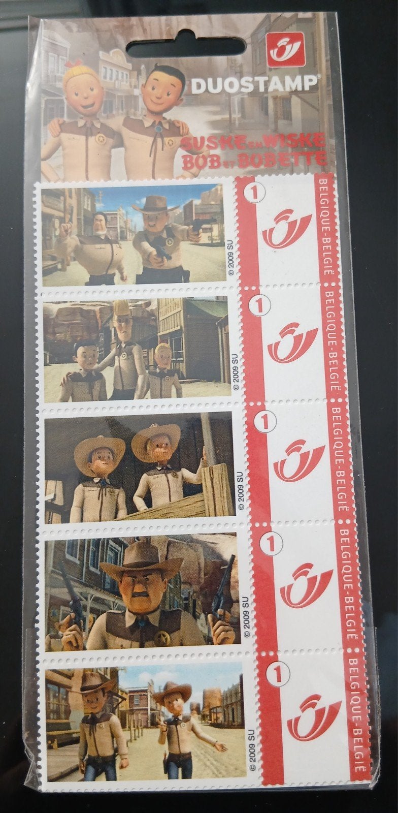 carnet timbres Duostamps Suske en Wiske ( Bob et Bobette ), Enlèvement ou Envoi, Bob et Bobette, Neuf, Image, Affiche ou Autocollant