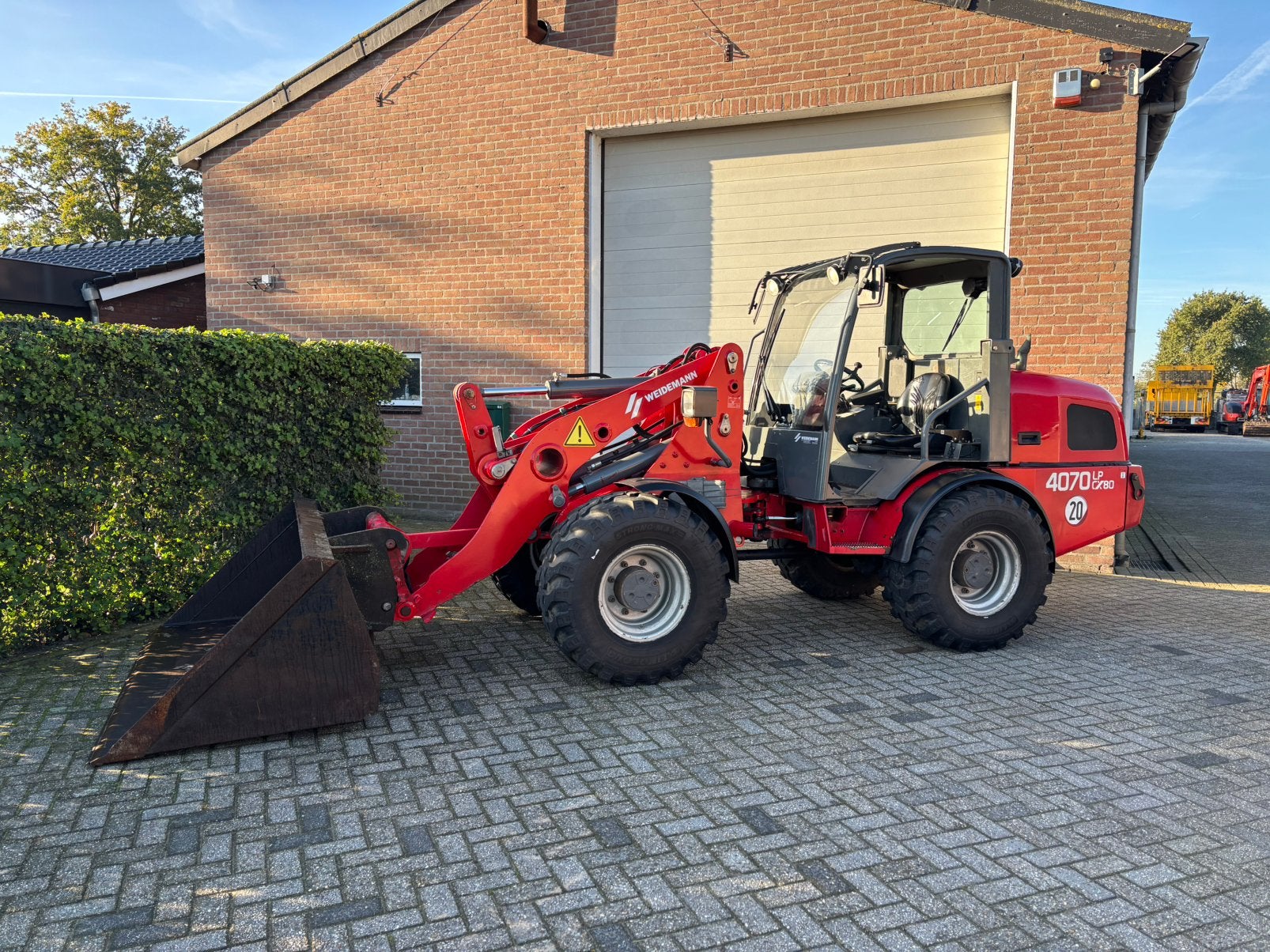 Weidemann 4070 CX80 Shovel Kniklader, Ophalen