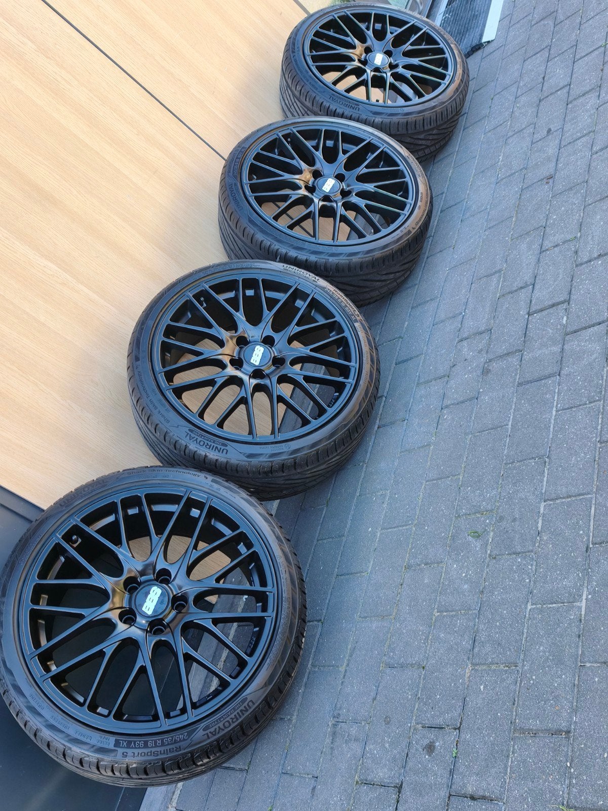jantes BBS d'origine 5x112 avec pneus /245/35/19 pouces, Autos : Pièces & Accessoires, Enlèvement, 19 pouces, Pneu(s)