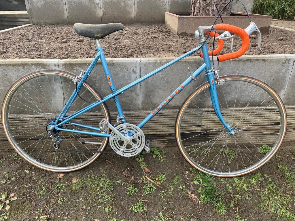 Vintage koersfiets dames - Peugeot, Fietsen en Brommers, Ophalen, Gebruikt, 28 inch
