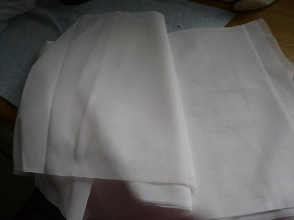 bande restante du rideau en voile +/- 350 cm x 29 cm, 200 cm ou plus, Moins de 30 cm, Enlèvement, Utilisé