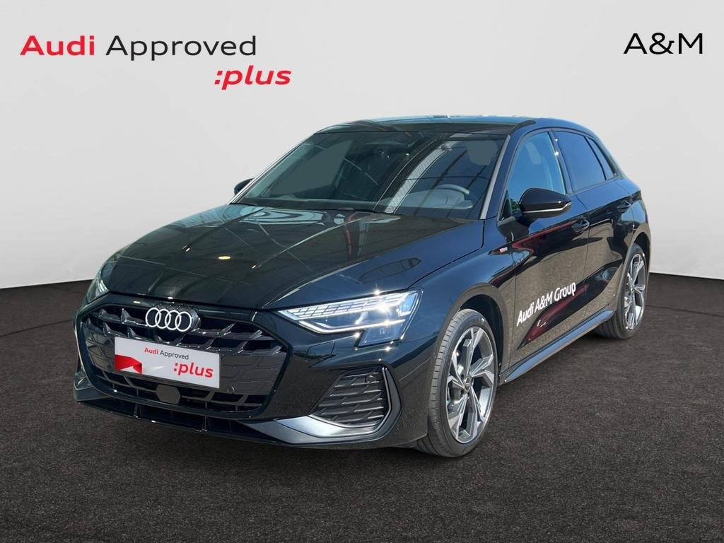 Audi A3 Sportback A3 Sportback 35 TFSI MHEV S line S tronic, Auto's, Audi, Automaat, Zwart, Lederen bekleding, https://public.car-pass.be/vhr/6e0202c7-1ae4-47b6-9955-387cfc8ea5b3