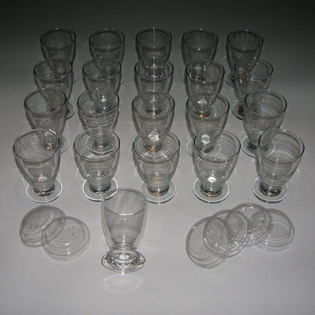 21 drankglazen, Ophalen, Zo goed als nieuw, Glas, Glas of Glazen