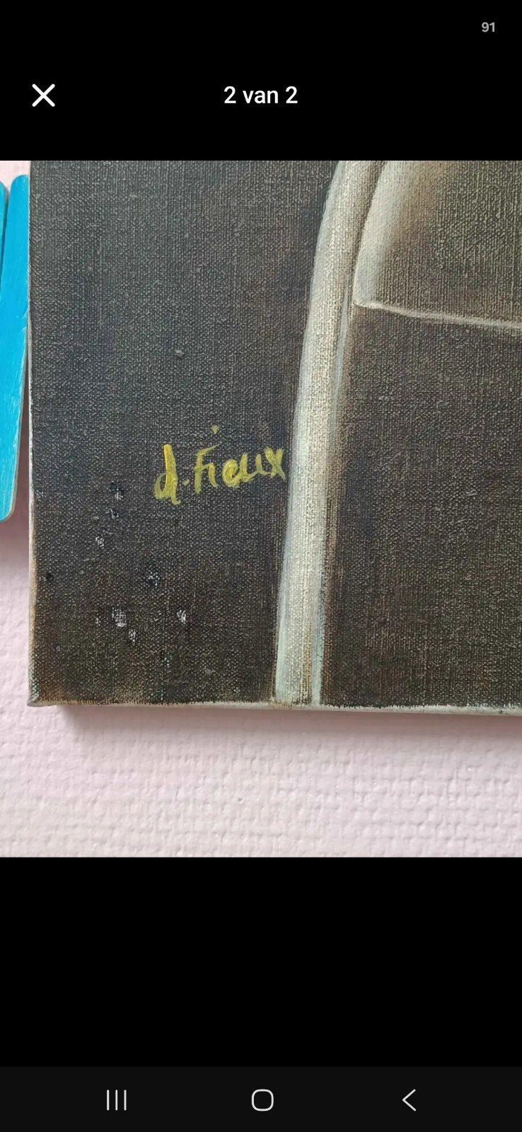 schilderij Ludwig fieux, Antiquités & Art, Enlèvement, Abstrait, Portrait ou Personnes