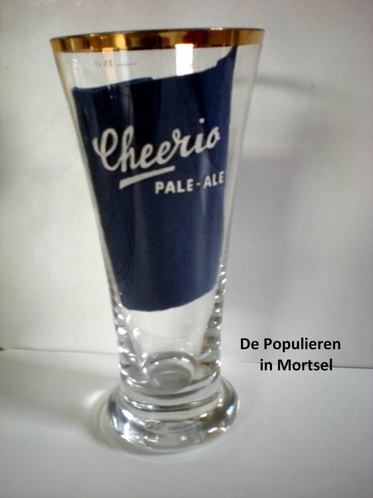 Cheerio Pale Ale (Mortsel), Verzamelen, Biermerken, Ophalen of Verzenden, Zo goed als nieuw, Glas of Glazen