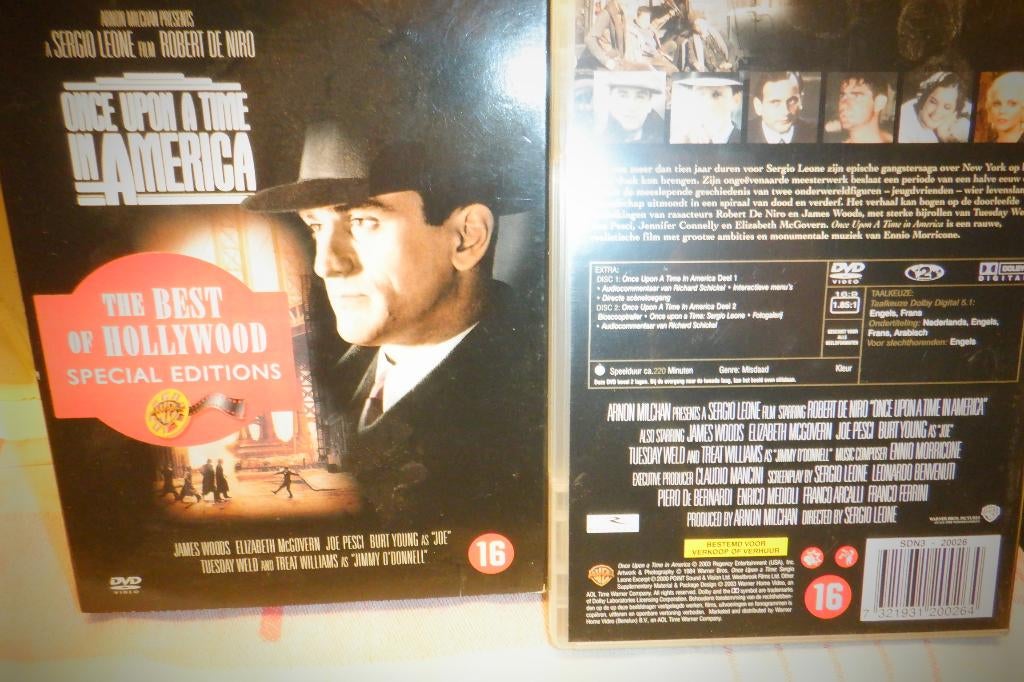 DVD 2-DISC Special Edition Once Upon A Time In America., Cd's en Dvd's, Vanaf 16 jaar, Ophalen of Verzenden, Zo goed als nieuw