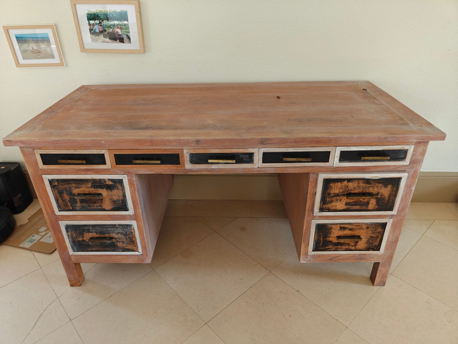 Bureau in teak, Huis en Inrichting, Bureaus, Ophalen