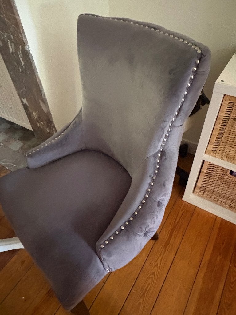 Chaise à vendre, Enlèvement, Comme neuf, Gris, Cinq, Six Chaises ou plus