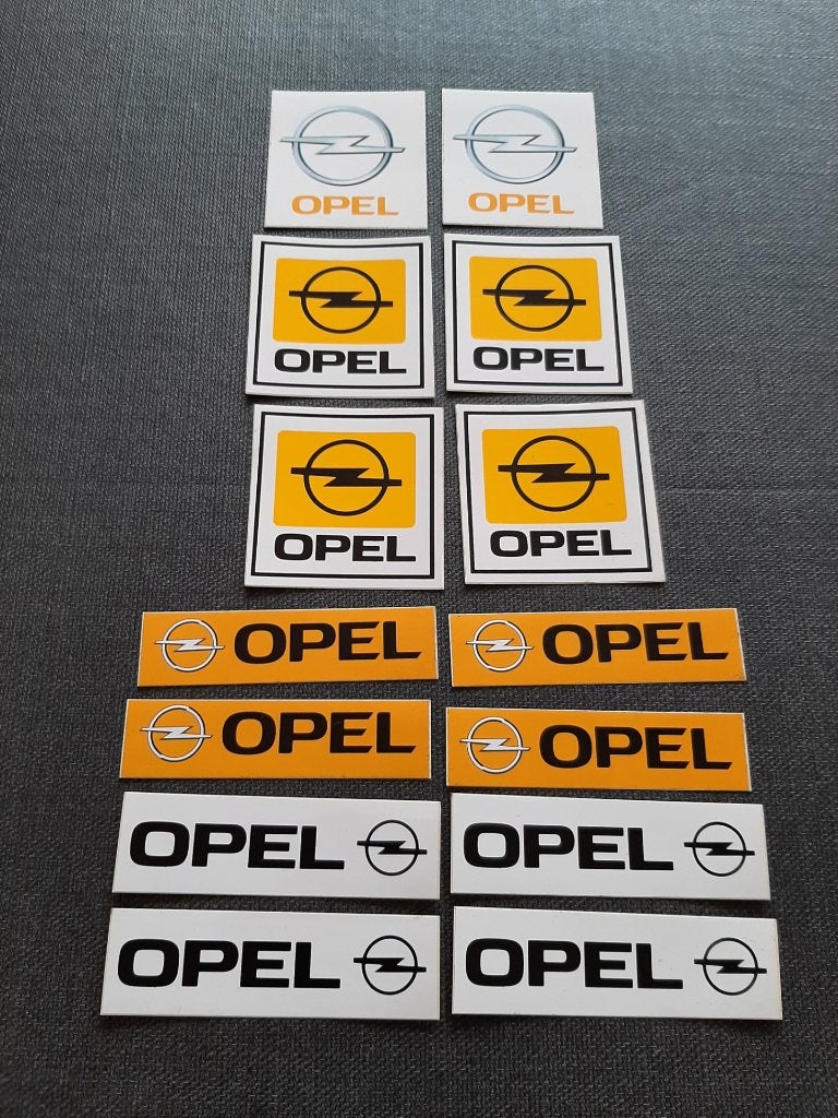 lot van 14 Opel stickers, Enlèvement, Comme neuf, Plusieurs autocollants