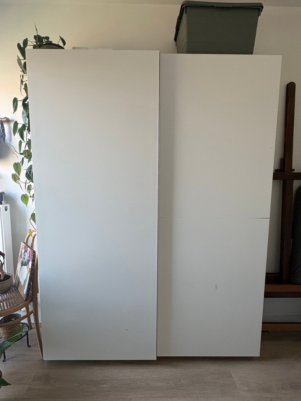 IKEA kledingkast – 2 schuifdeuren – wit –  2 meter hoog, Ophalen, Gebruikt