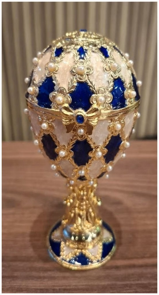 Œuf de Fabergé avec boîte à musique., Antiquités & Art, Enlèvement ou Envoi