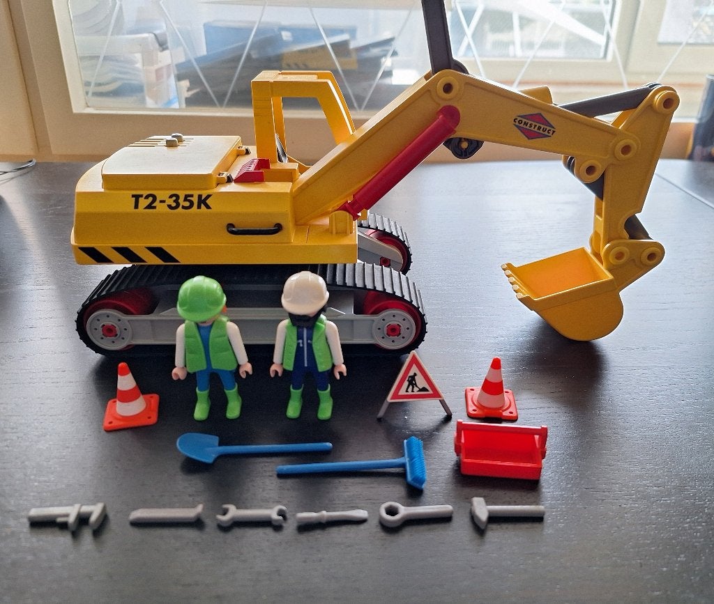 Playmobil - 3001 - Graafmachine T2-35K, Enlèvement ou Envoi, Kit complet, Utilisé, Véhicule