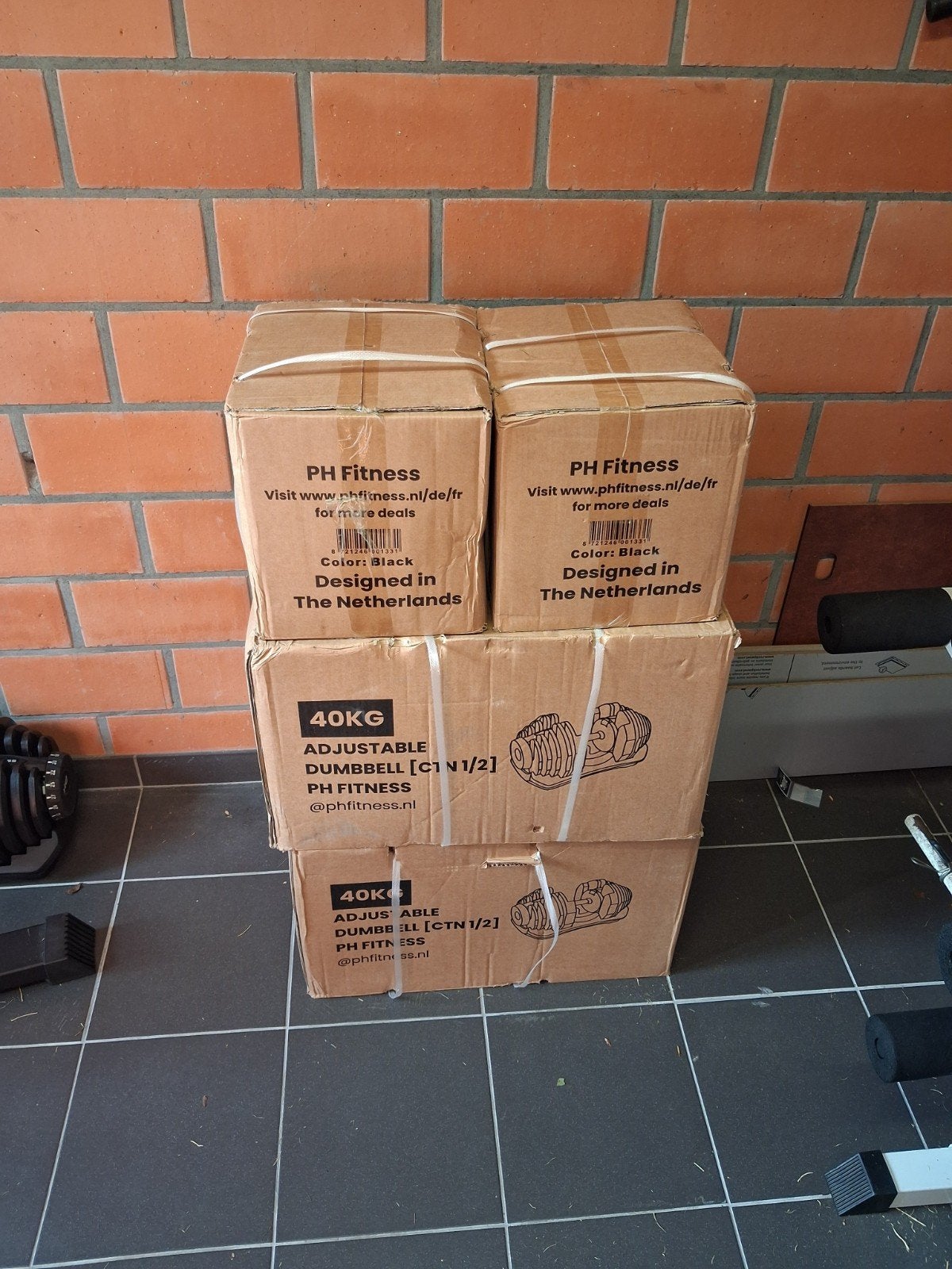 Verstelbare dumbbels PH fitness, Enlèvement