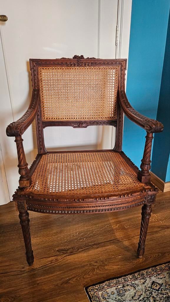 2 louis XVI armstoelen, Antiquités & Art, Antiquités | Meubles | Chaises & Canapés, Enlèvement