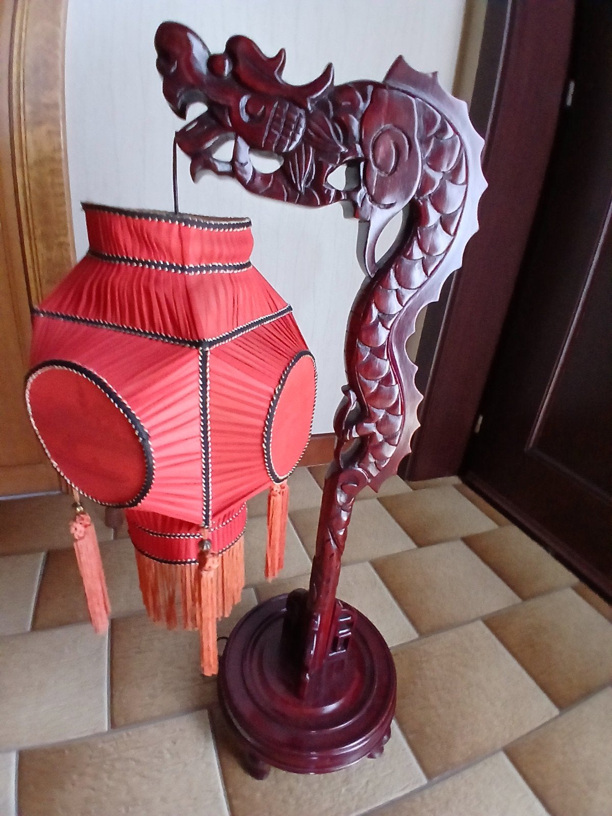 chinese lamp, Ophalen