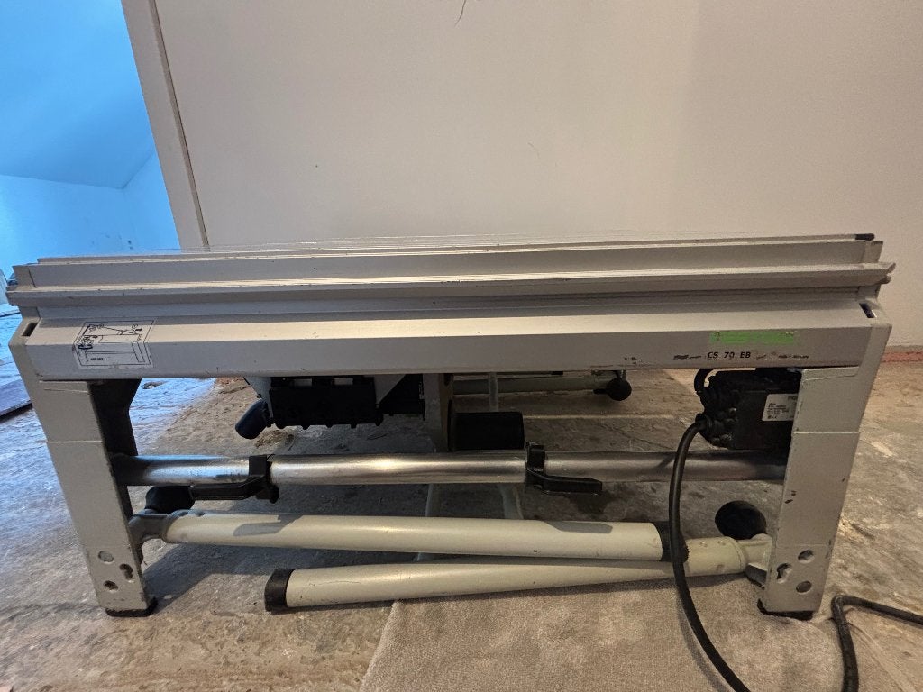Festool PRECISIO CS 70 EG Trek-afkortzaagmachine, Ophalen, 70 mm of meer, Zo goed als nieuw, Afkortzaag