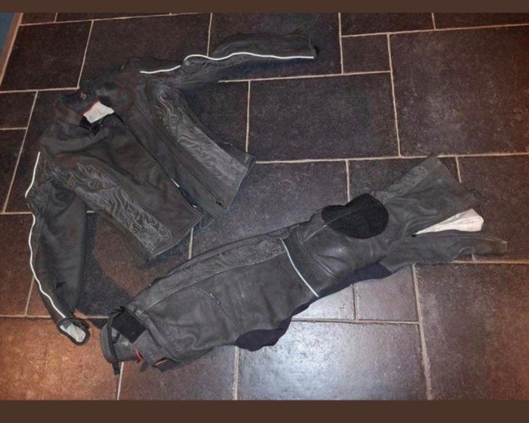 Ensemble moto cuir femme 38 et 34, Enlèvement ou Envoi, Ensemble